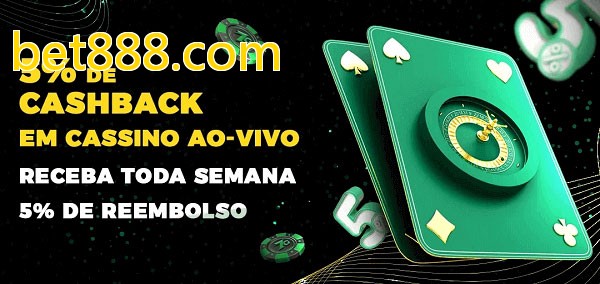 Promoções do cassino ao Vivo bet888.com